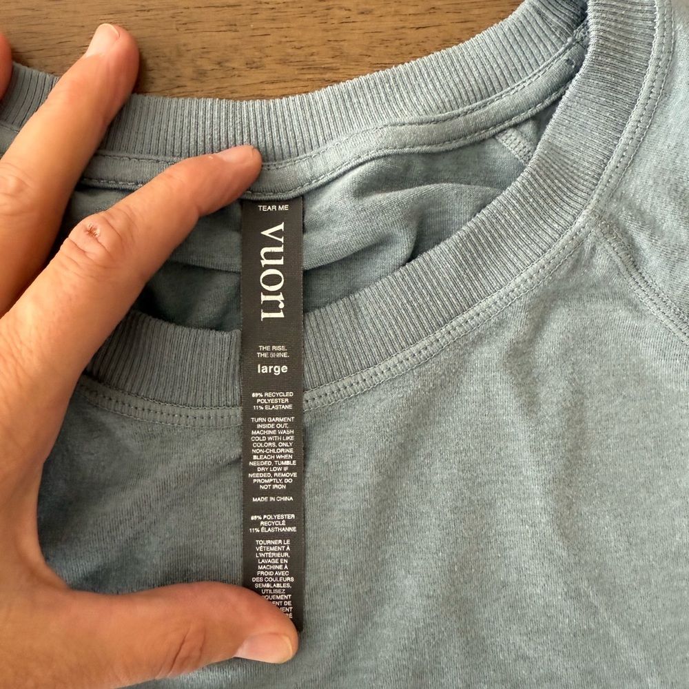 Vuori Sea Spray Blue Halo Crew